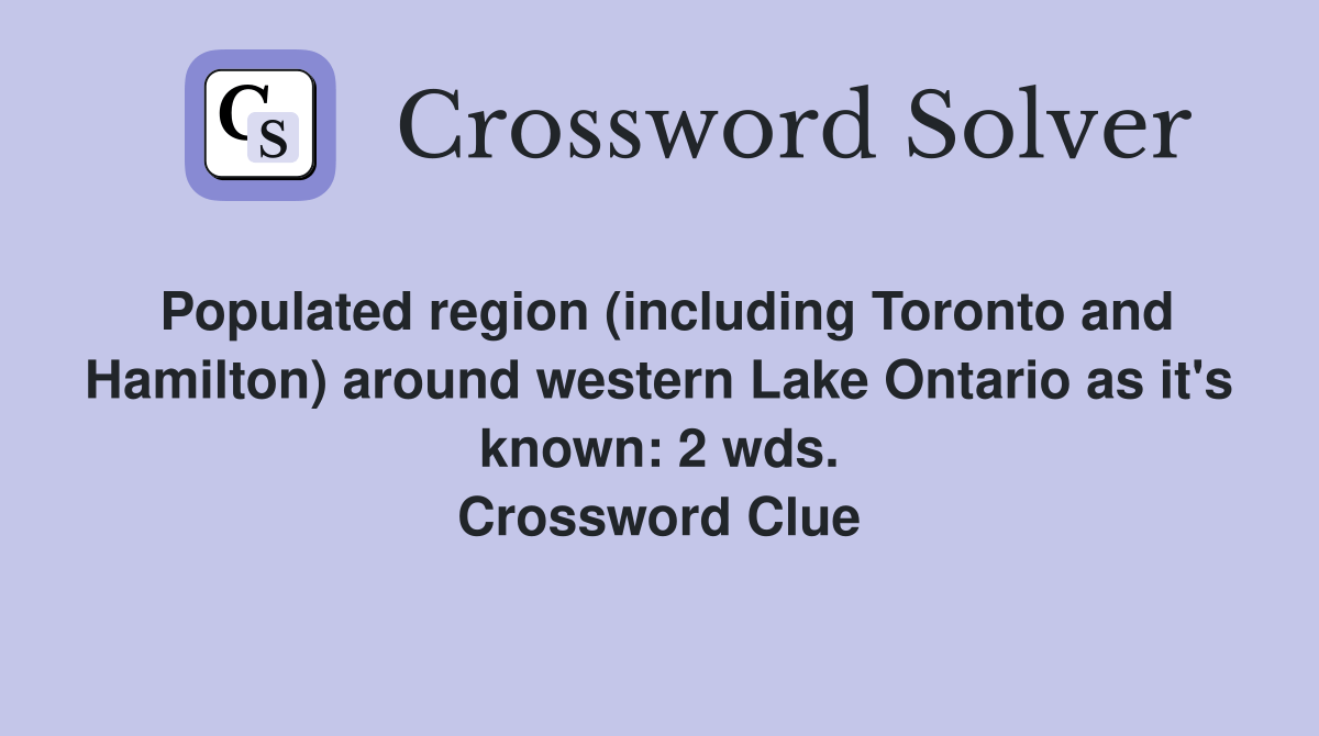 Populated region (including Toronto and Hamilton) around western Lake